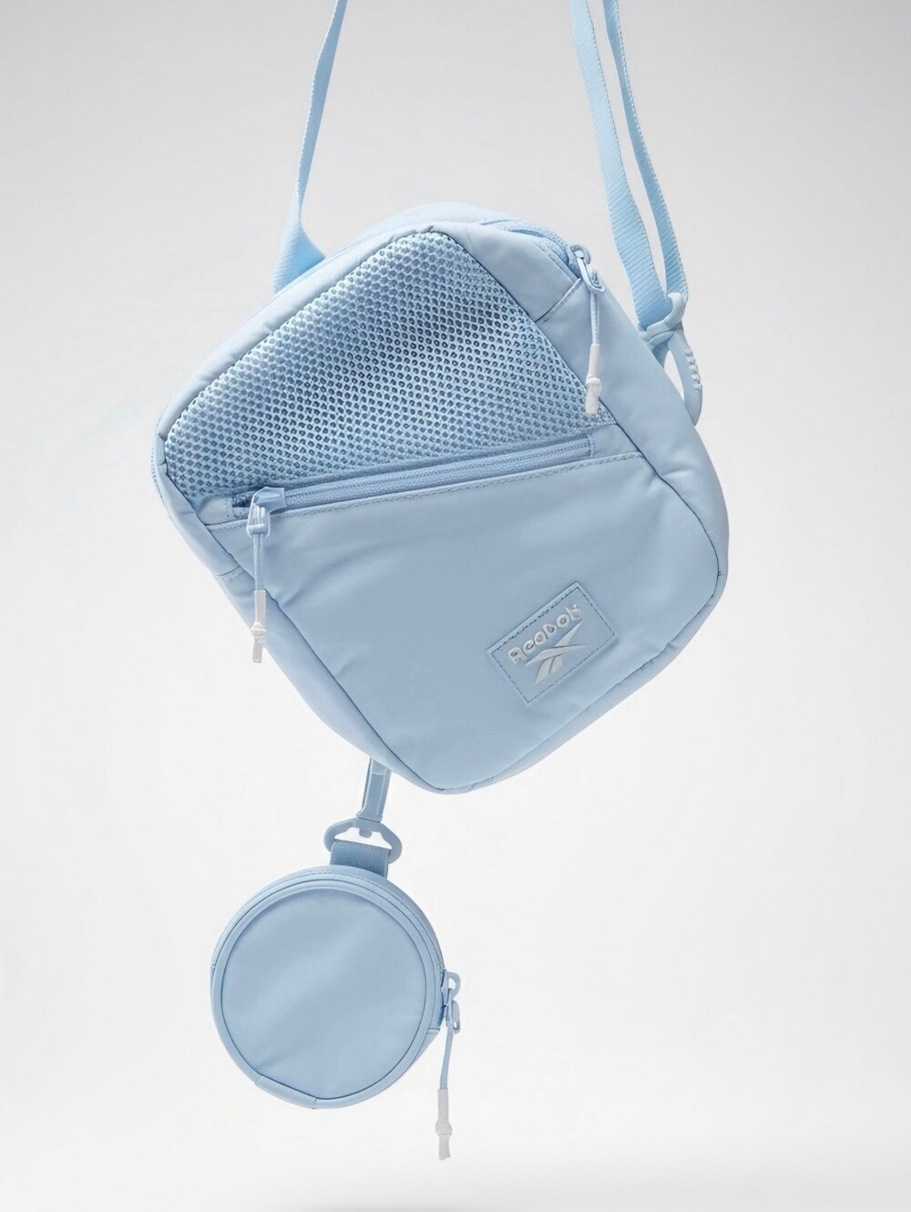 Reebok Light Blue Crossbody Bag with Removable Coin Pouch - Picture 4 of 7